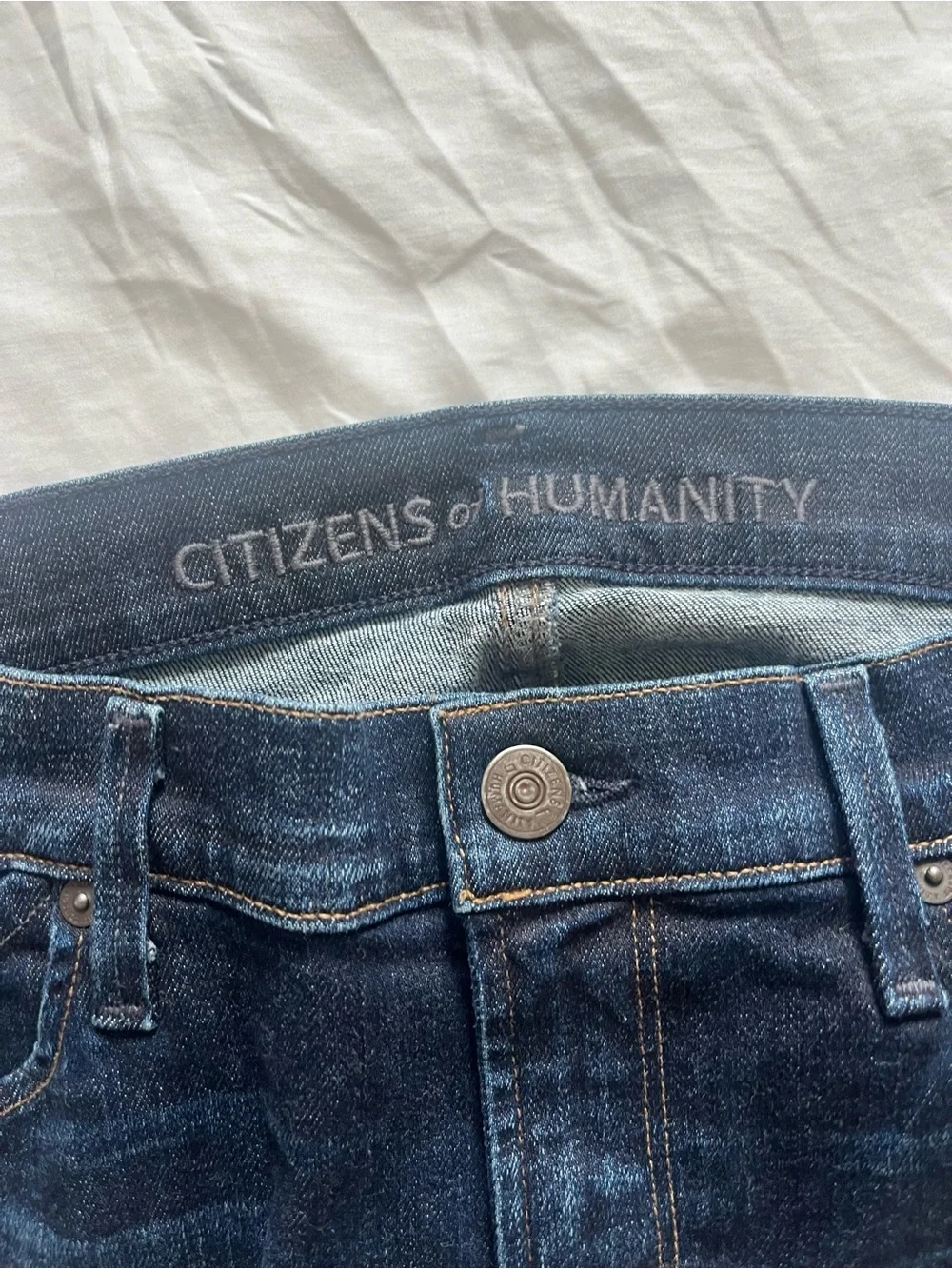 Citizens Of Humanity Dark Blue Straight Jeans